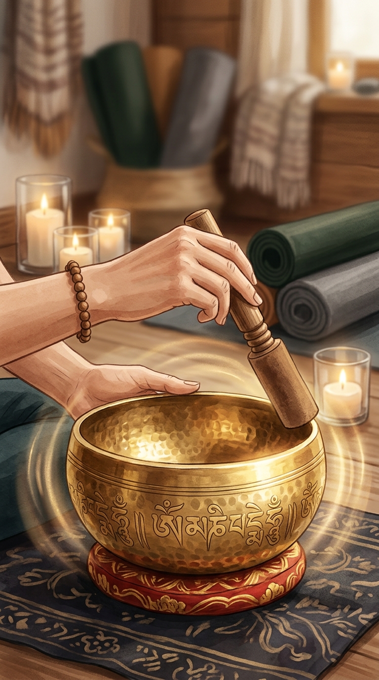 깊은 이완을 만드는 사운드 배스 명상 순간