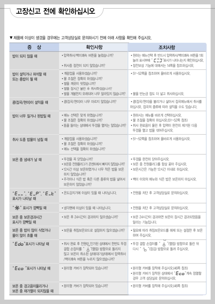 쿠쿠_고장원인