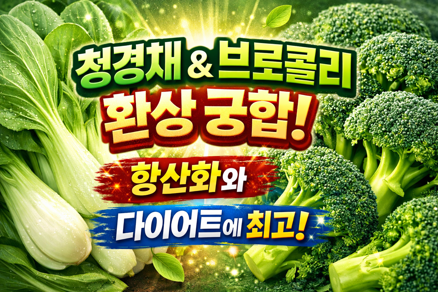 청경채와 브로콜리