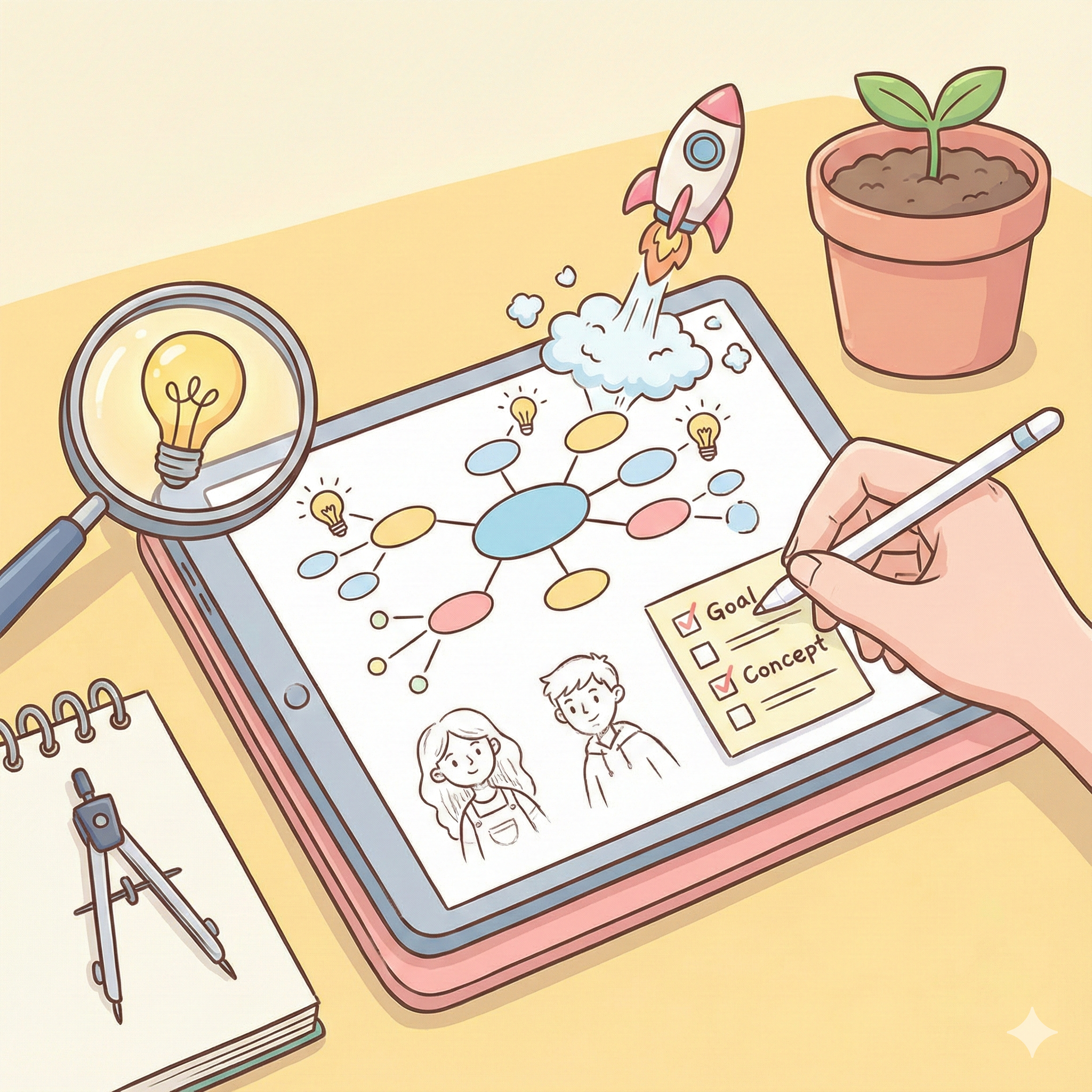 인스타 웹툰 성공을 위한 첫걸음 목표와 콘셉트 완벽 설정 가이드 를 설명하는 이미지