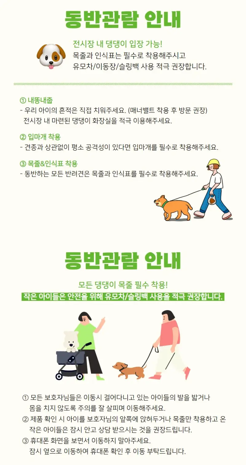 동반관람 수칙