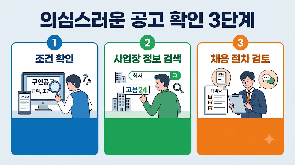거짓 구인광고 구별법