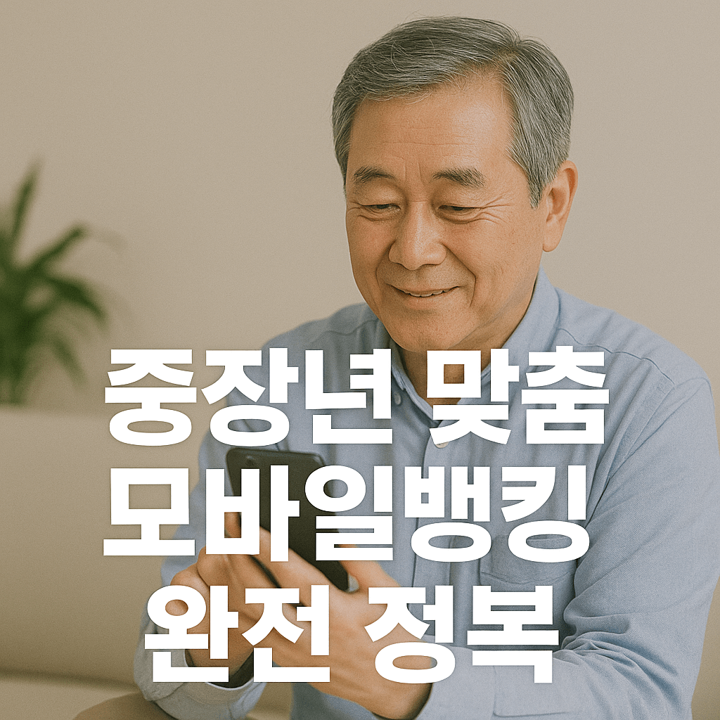 중장년층 맞춤 모바일 뱅킹 사용법