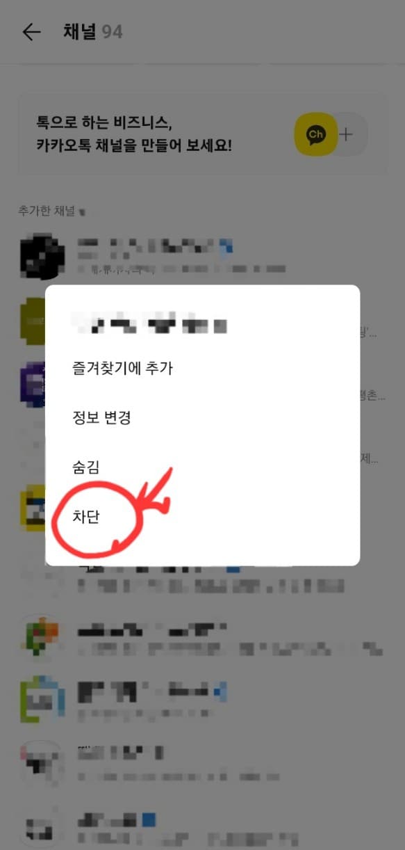 카톡채널차단(5)