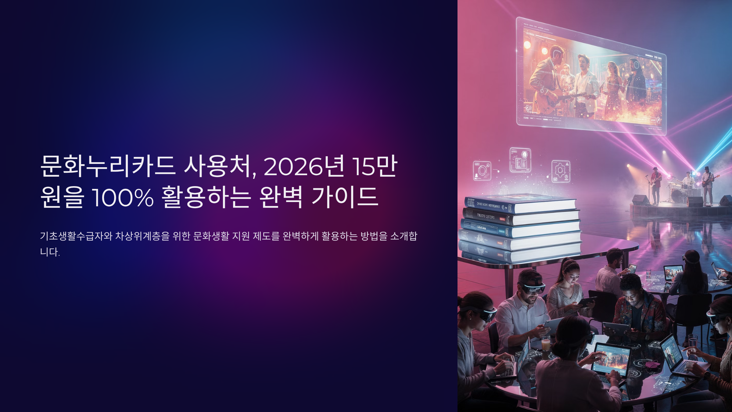 문화누리카드 사용처 가이드