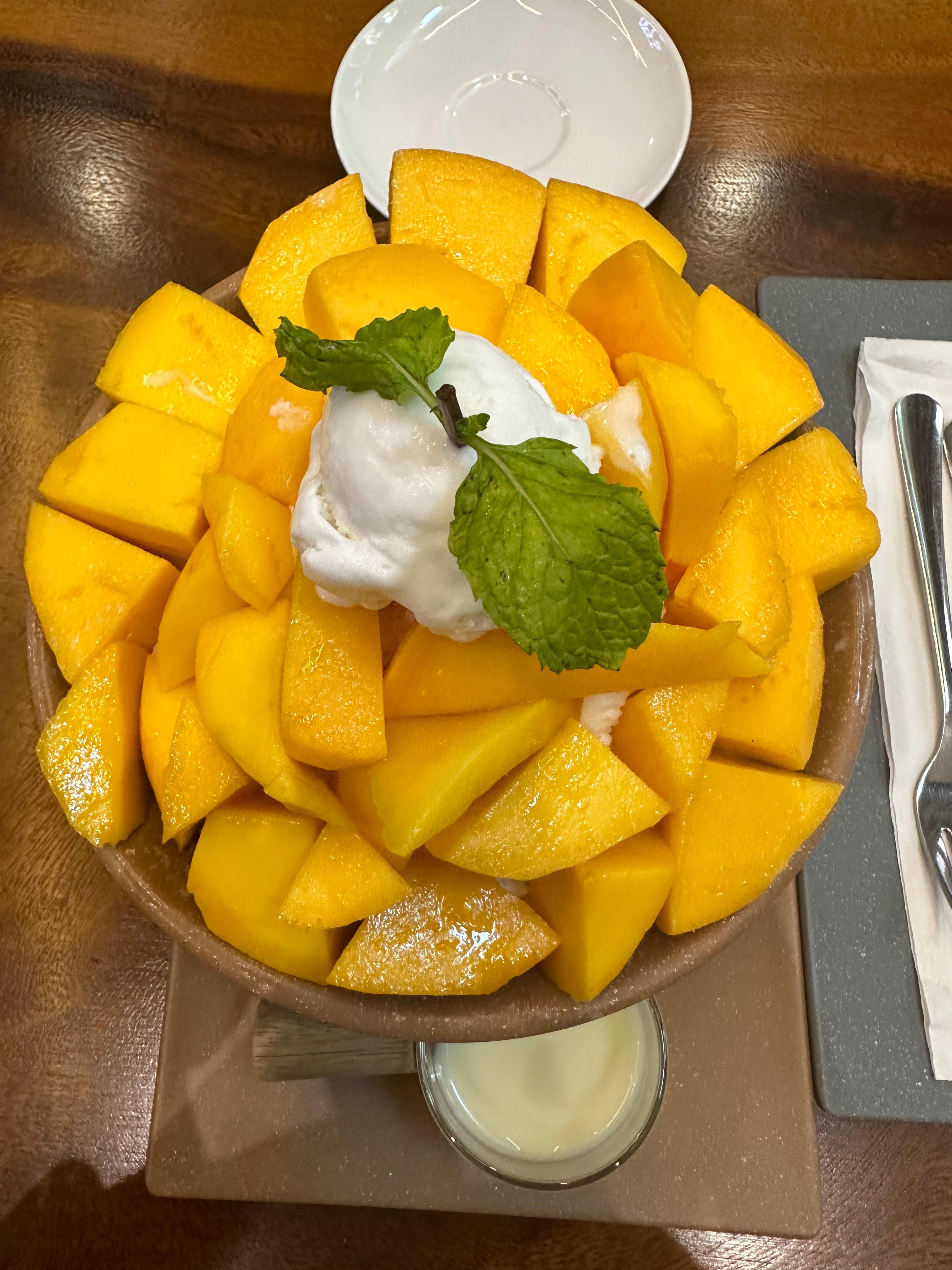 베트남에서 먹은 망고빙수 사진