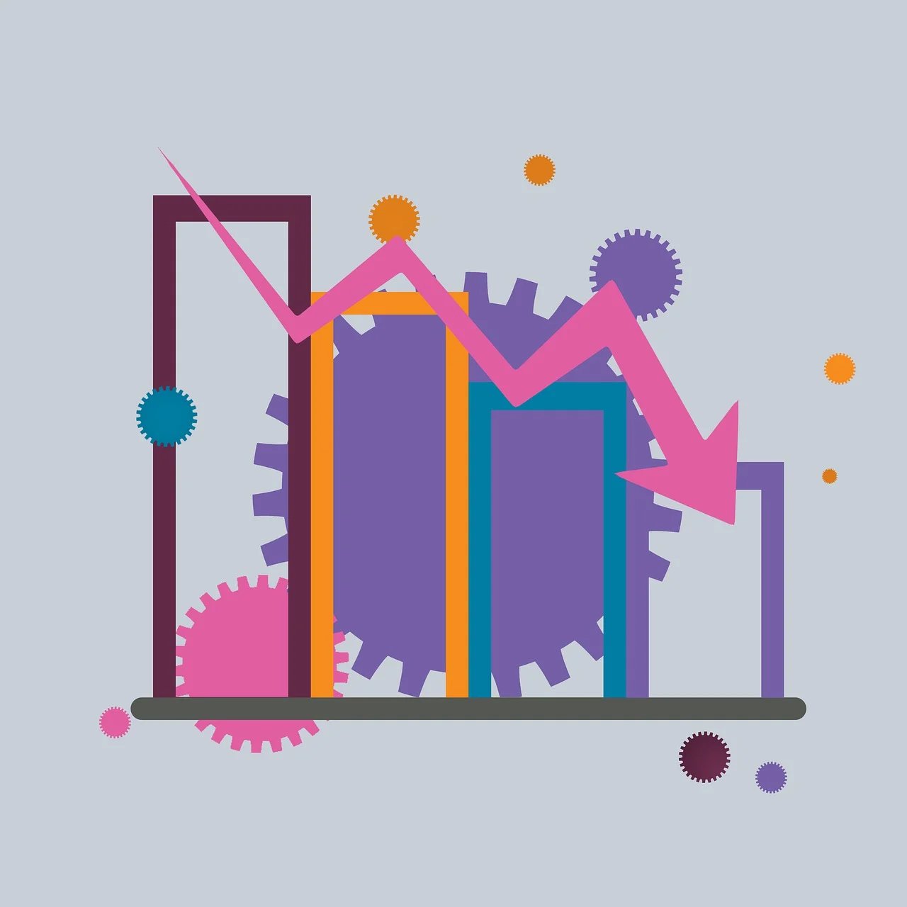 한국 경제의 구조적 이슈 – 인구 감소, 부동산, 수출 구조및 노후 준비 문제 인구 감소를 보여주는 그래프 이미지.