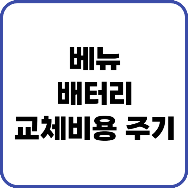 베뉴 배터리