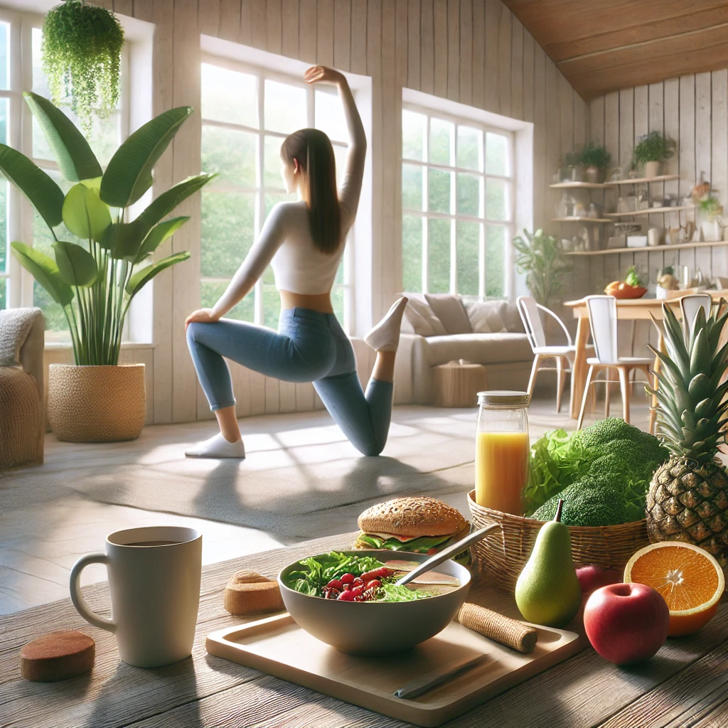 체중 감량 후에도 건강한 생활 습관을 유지하는 모습