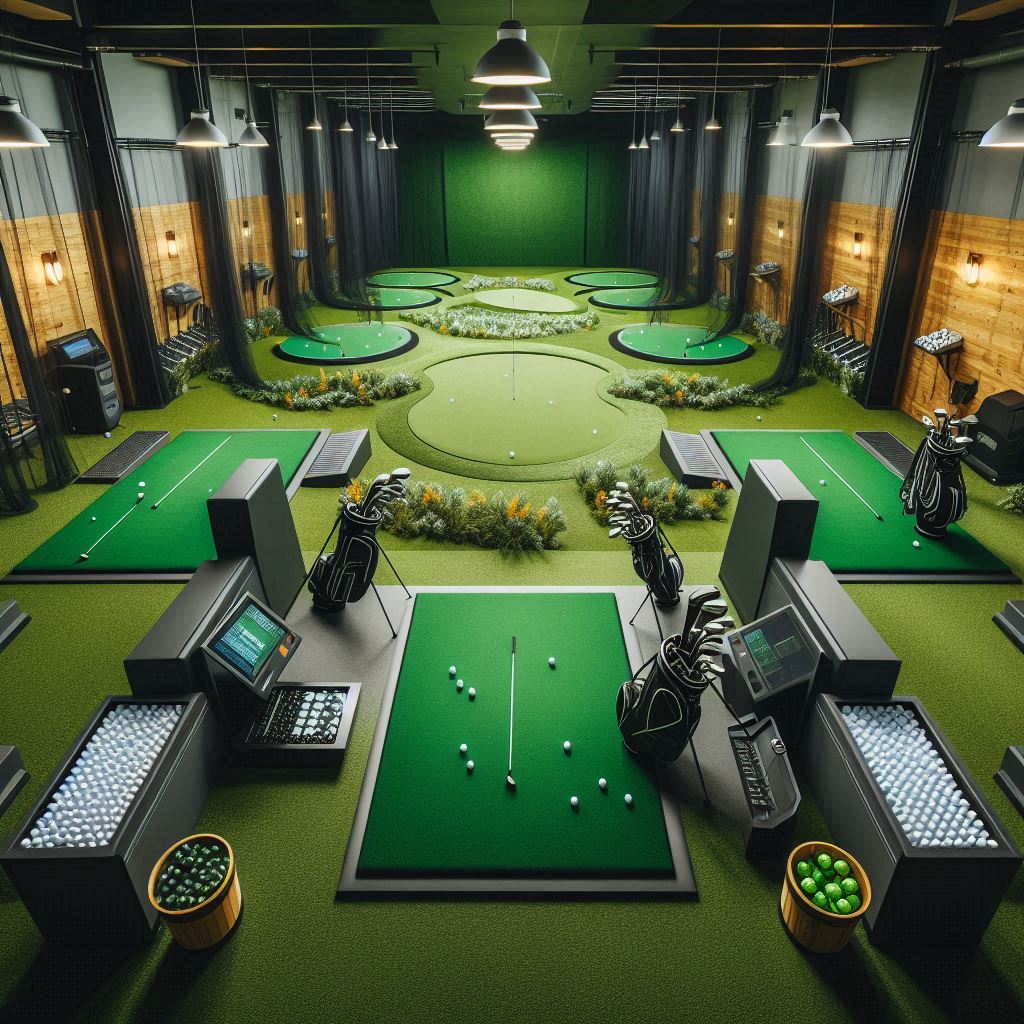 실내골프연습장 배경