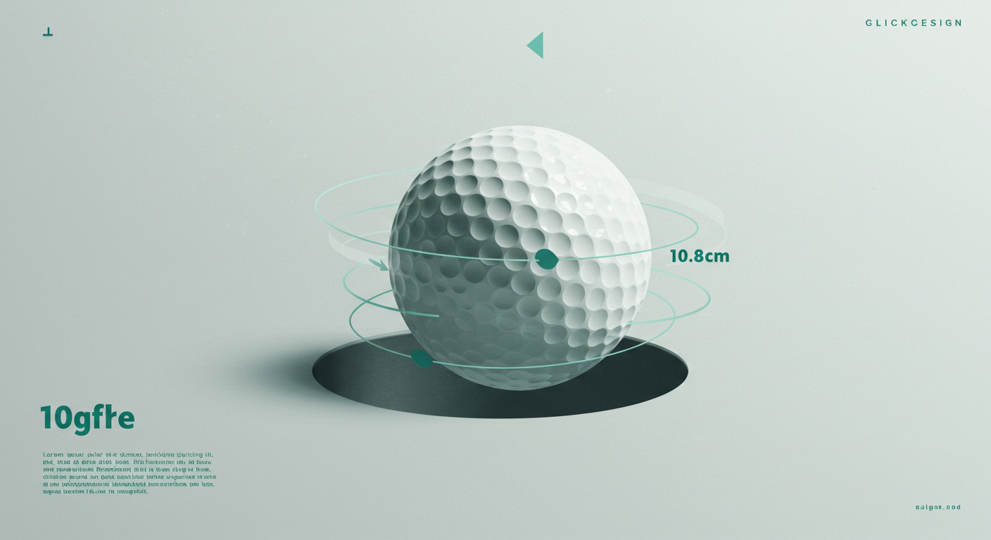 골프공 딤플 10.8cm