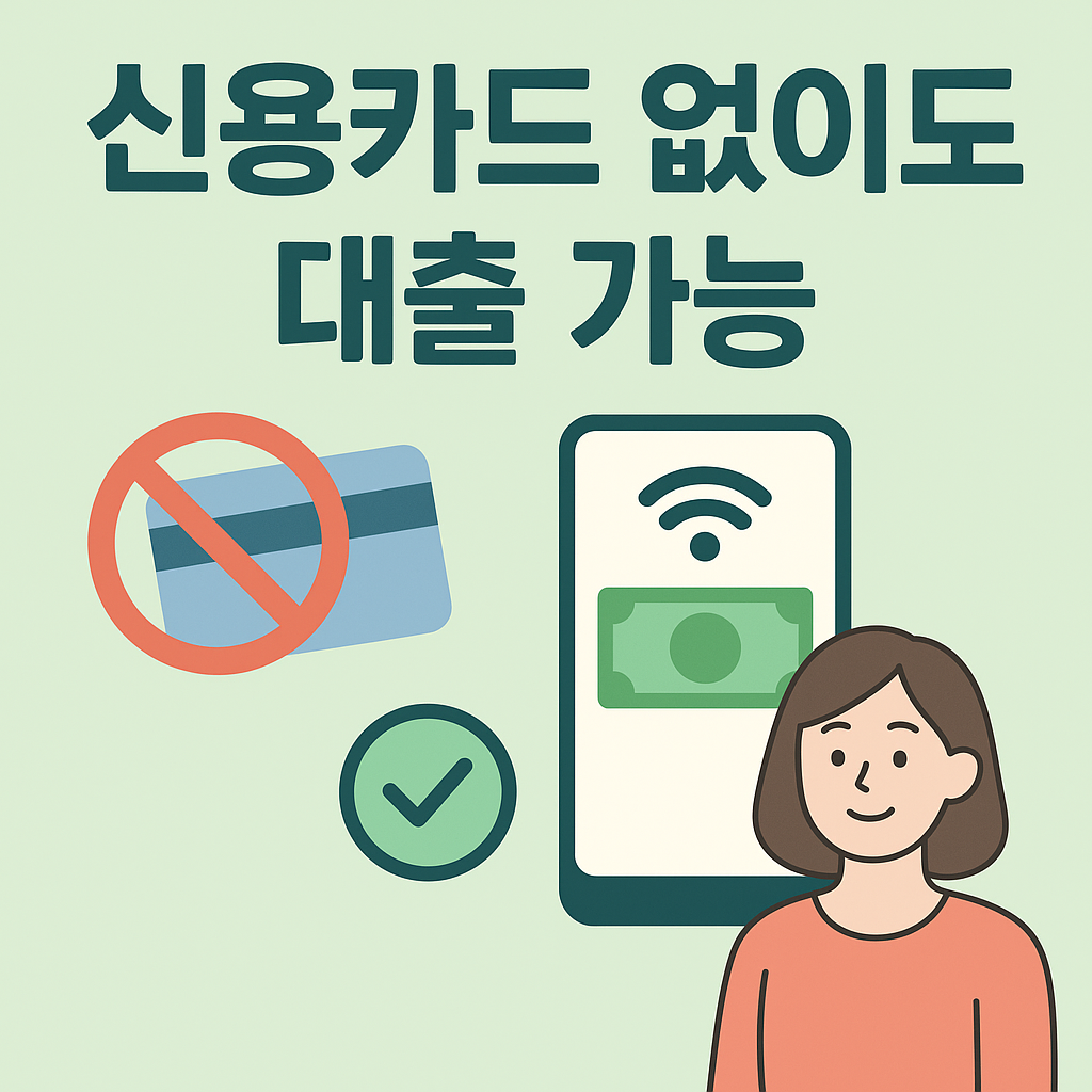 신용카드 없이도 가능한 대출 상품