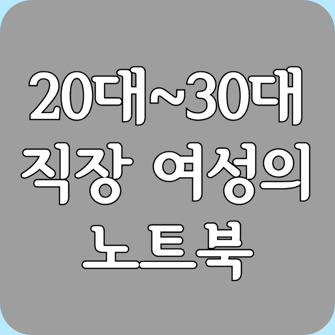 20대 30대 직장 여성의 노트북