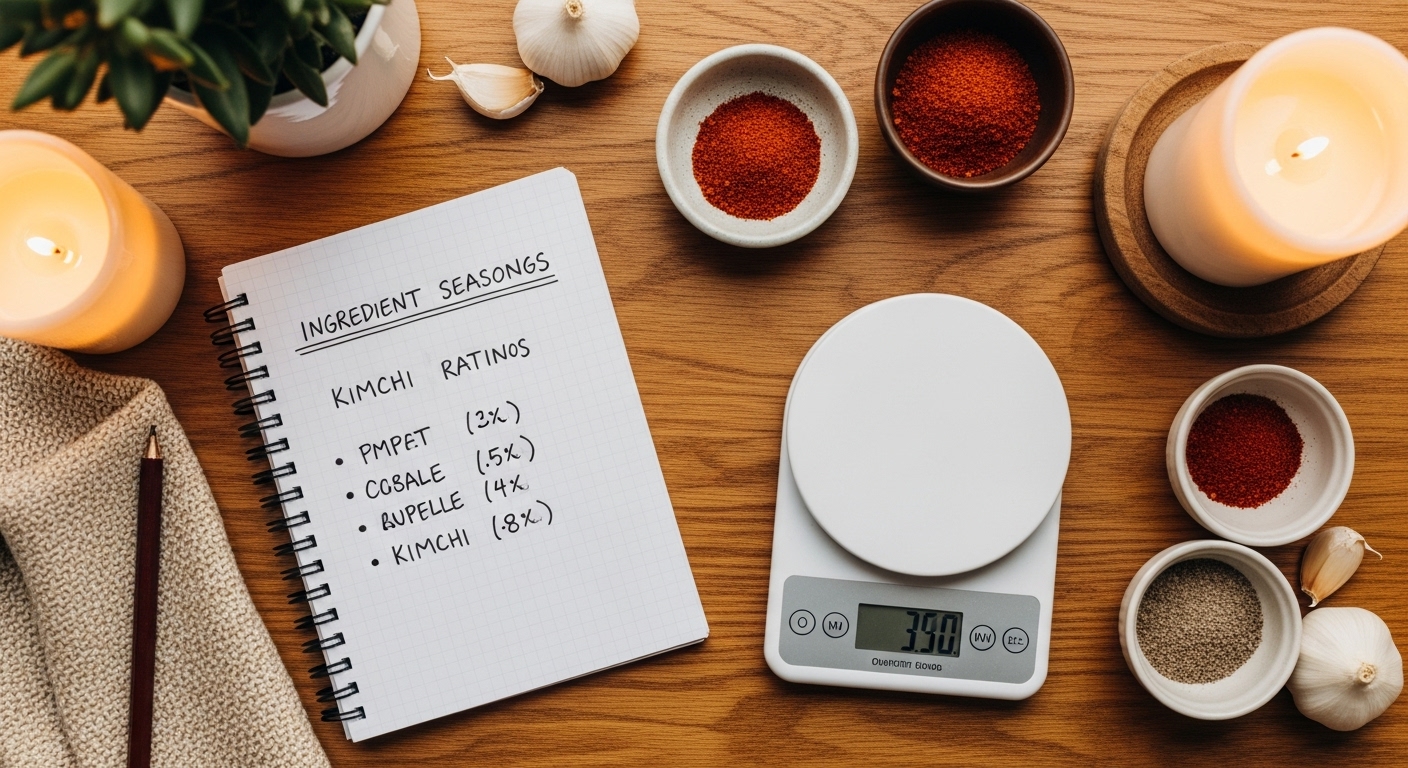 김장김치 20kg 양념 비율