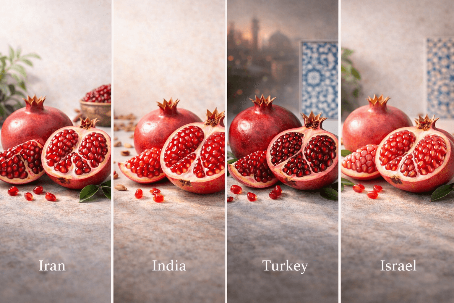 주요 산지별 석류 특징 - 기후와 토양이 만든 건강 과일