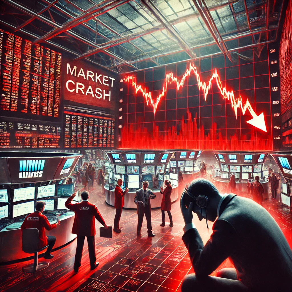 미국주식 하락하는 사진