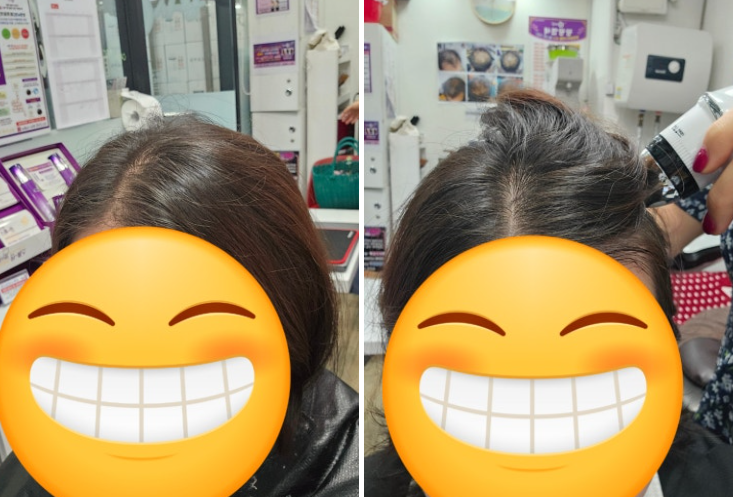 과민성 두피 특징과 천연염색의 필요성을 설명하는 안내판