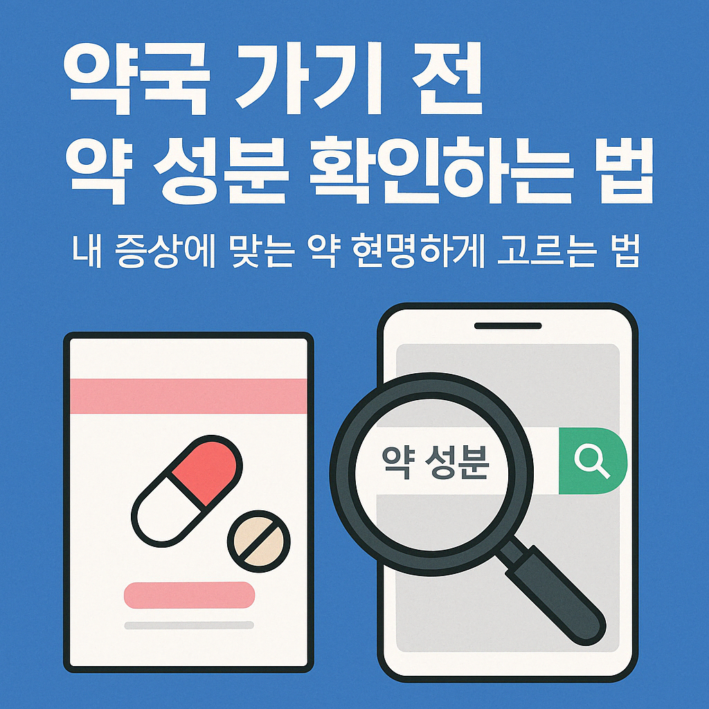 약국 가기 전 약 성분 확인하는 방법|내 증상에 맞는 약 현명하게 고르는 법