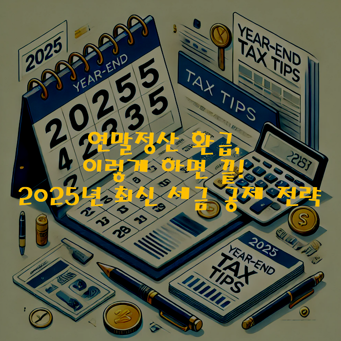 연말정산 환급, 이렇게 하면 끝! 2025년 최신 세금 공제 전략