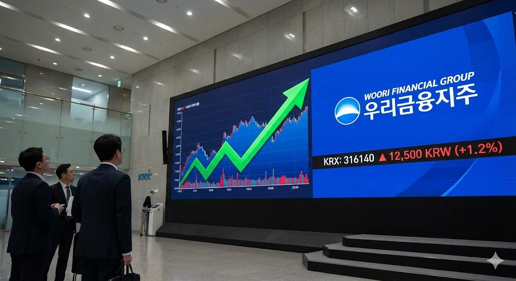 우리금융지주를 대표하는 AI 이미지