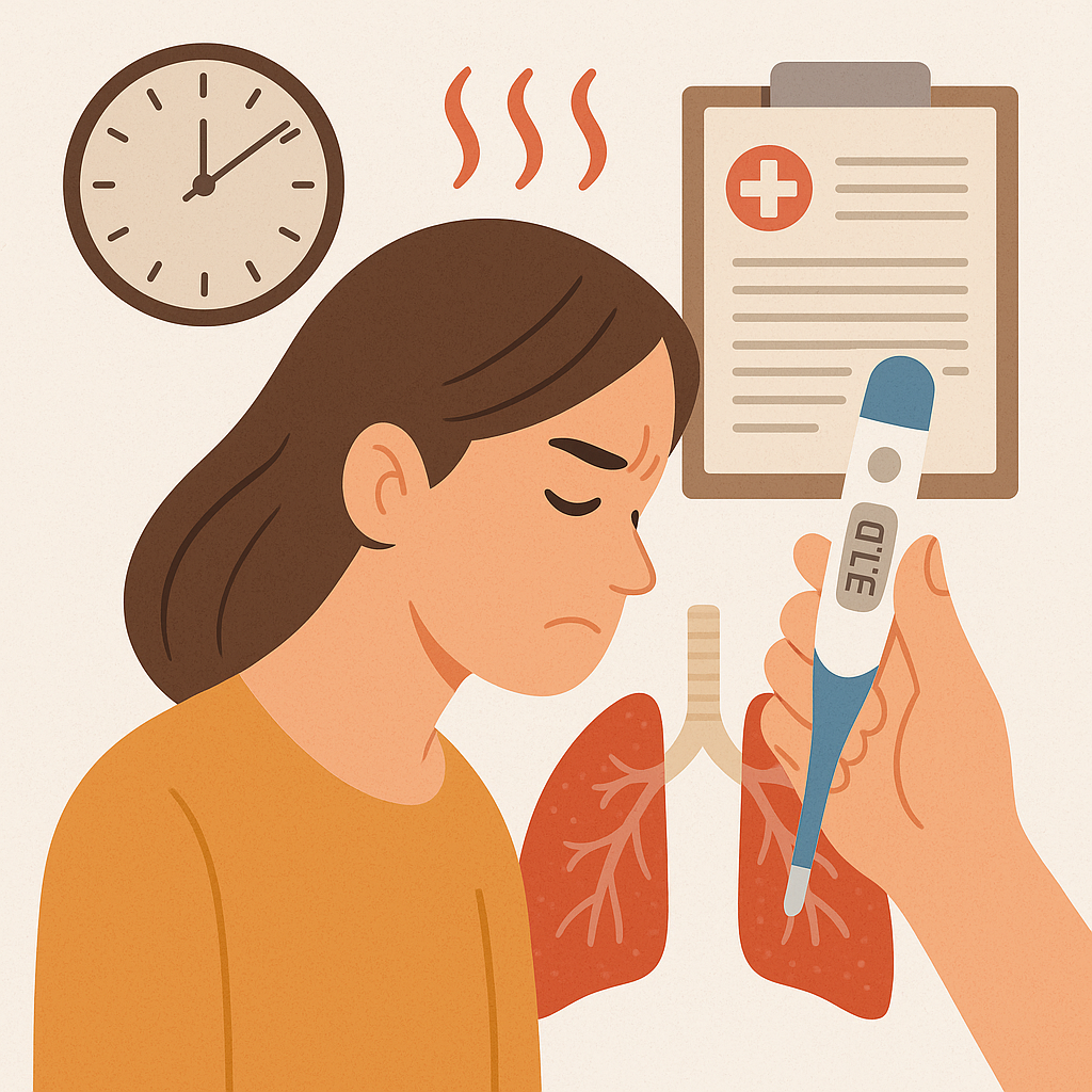 37도 미열이 지속돼요