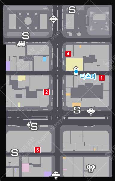 타츠야의 수행 츠키미노 지도 이미지