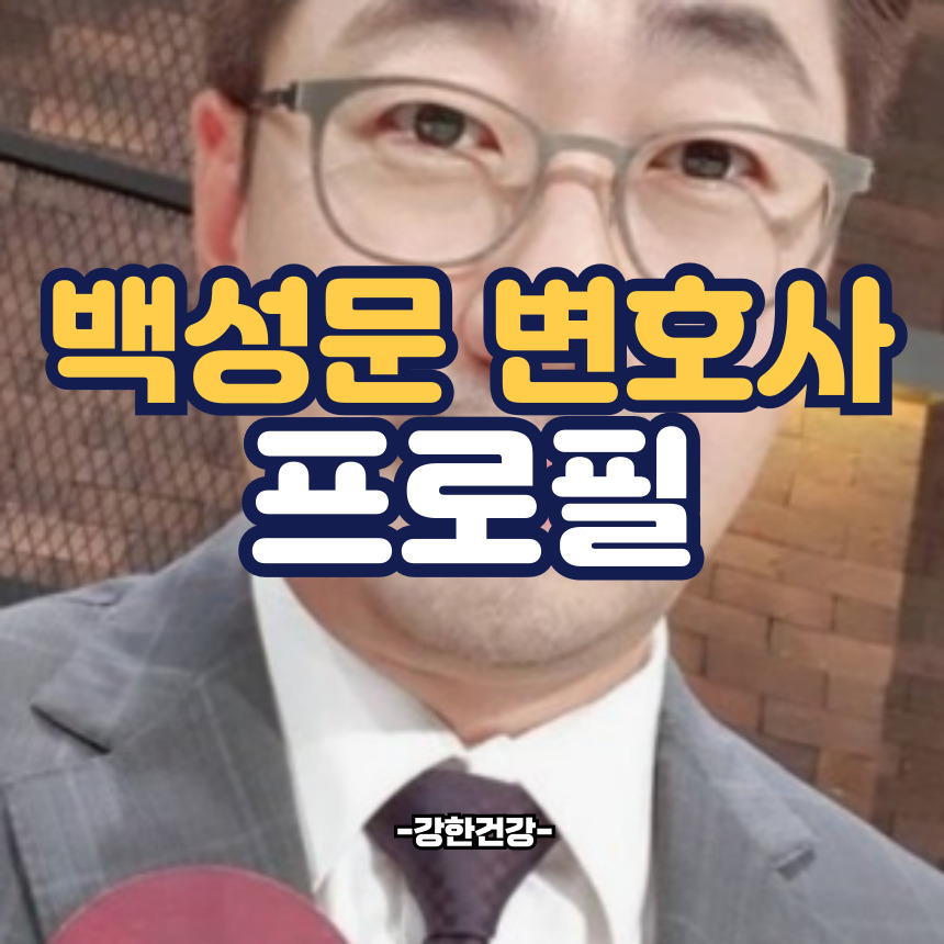 백성문 변호사 프로필