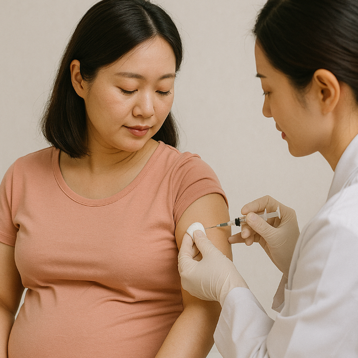 연령대별 독감 무료접종 모습_임신부