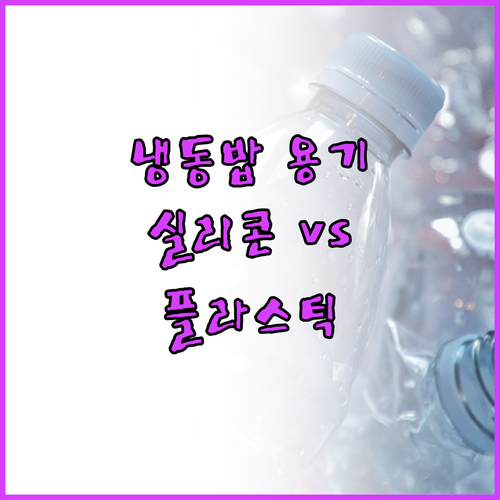 냉동밥 보관 용기 추천 실리콘 vs ..