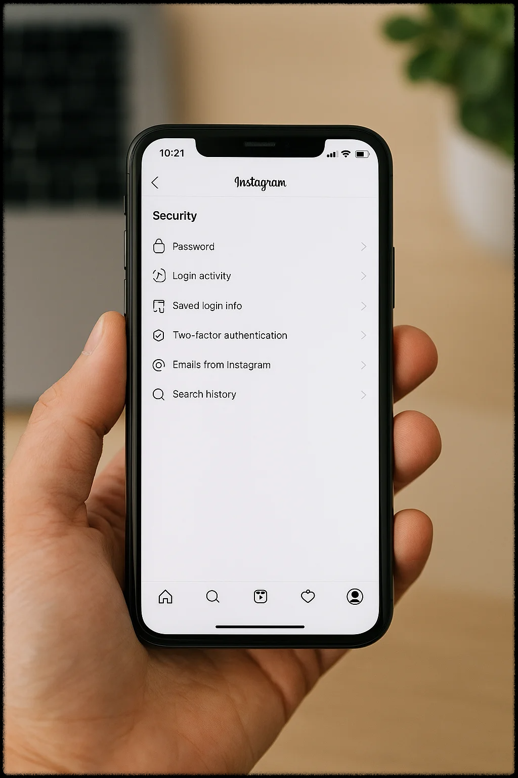 인스타그램 2단계 인증 설정 화면