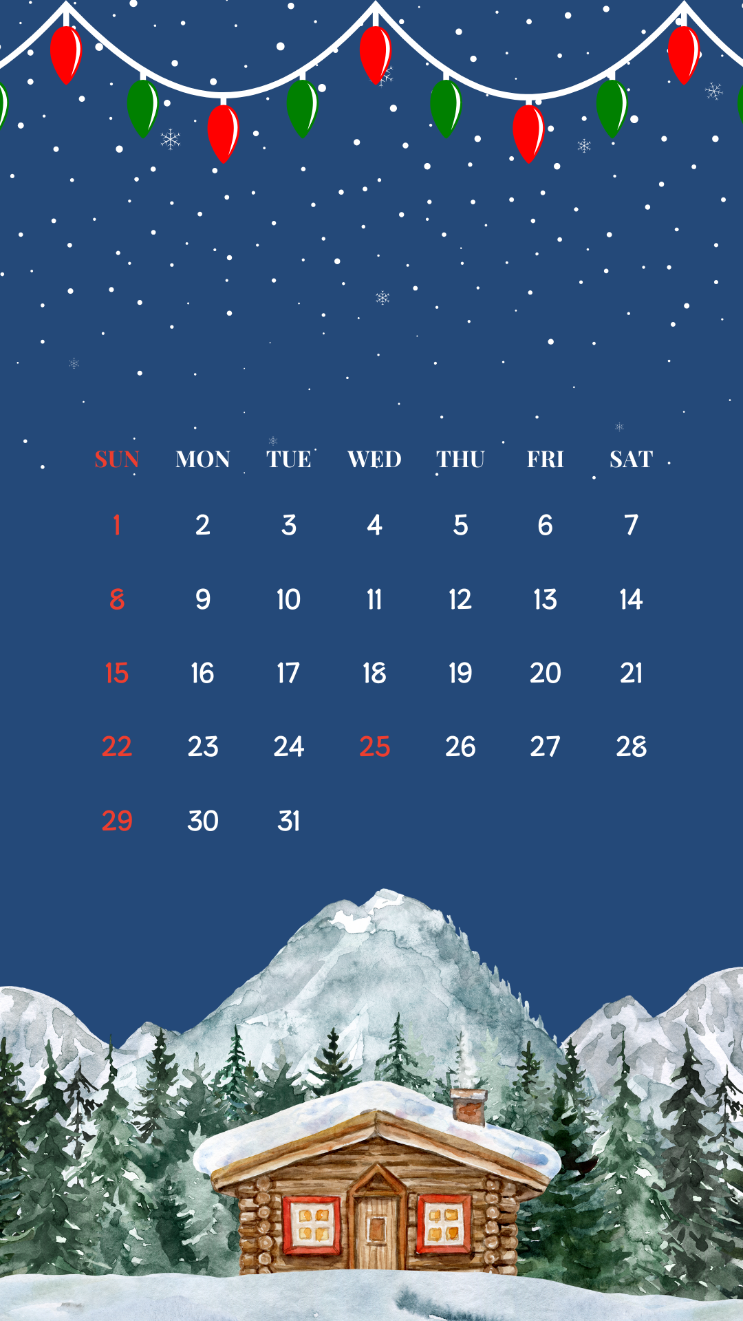 12월 달력 배경화면 이미지 모음