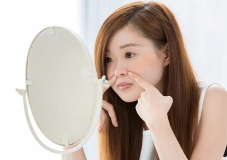 모공이 생겼다.