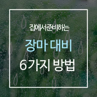 장마 시작 강수량 비 예보 배수구 점검 누수 예방 팁_2