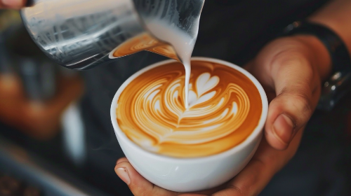 카페라떼 만들기