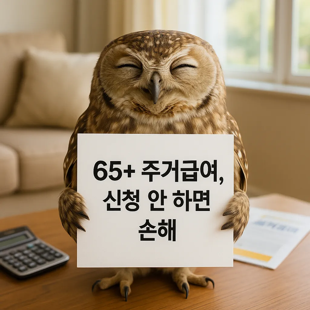 65세 이상 시니어 주거급여, 신청 안 하면 매년 손해보는 이유