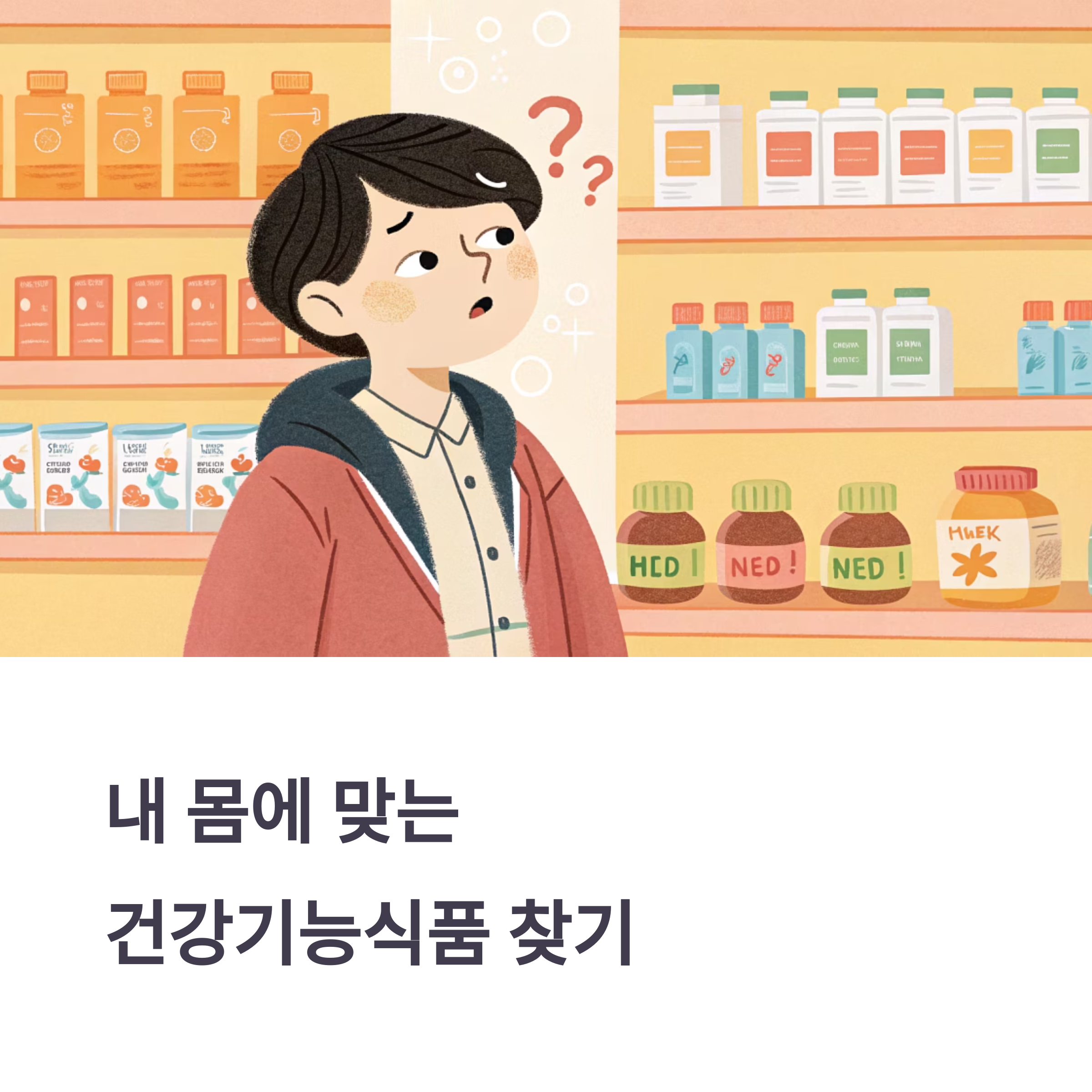 내 몸에 맞는 건강기능식품, 똑똑하게 찾는 3단계