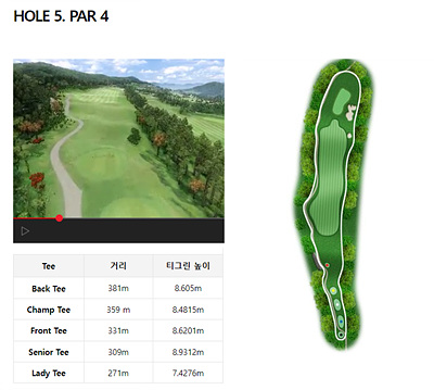 푸른솔GC마운틴/힐_5홀