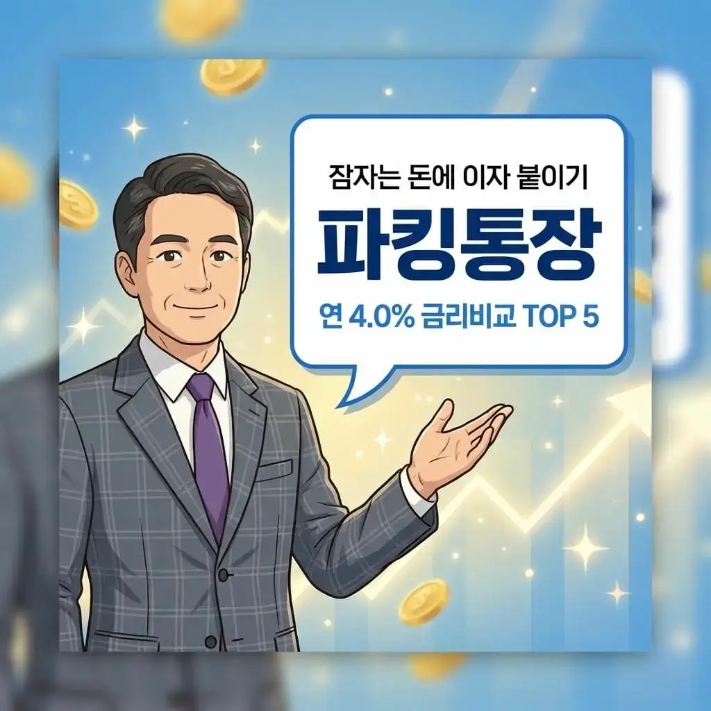 2026년 파킹통장 최고 금리 비교 및 비상금 통장 쪼개기 전략 안내 이미지