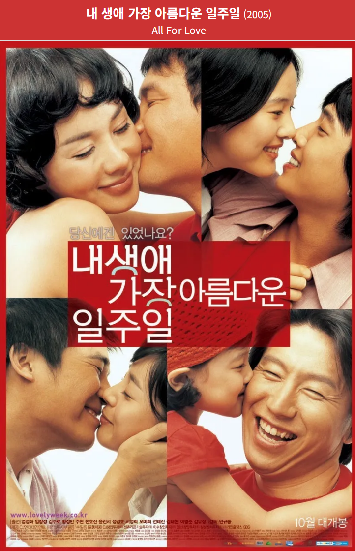 내 생에 가장 아름다운 일주일(2015) 영화 포스터 사진