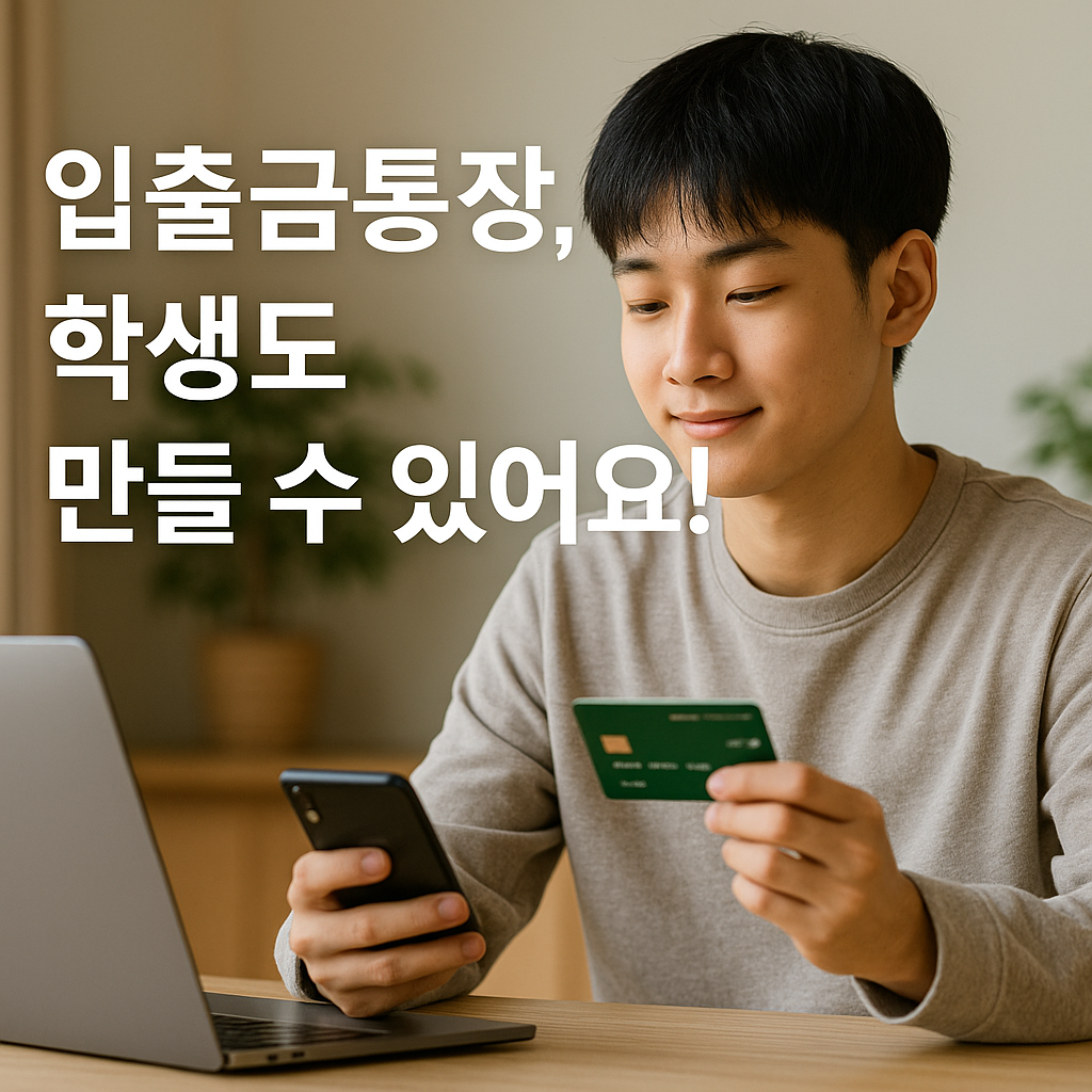 학생도 쉽게 만드는 입출금통장|준비물부터 개설 방법