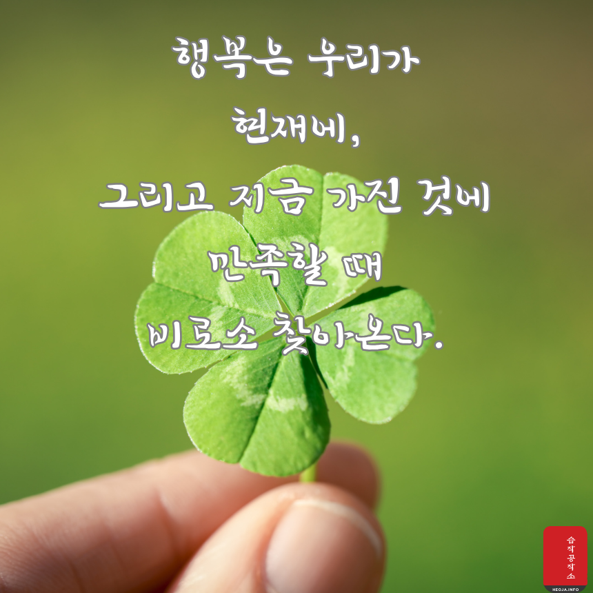 행복에 관한 짧고 좋은 글귀 명언 문구 모음