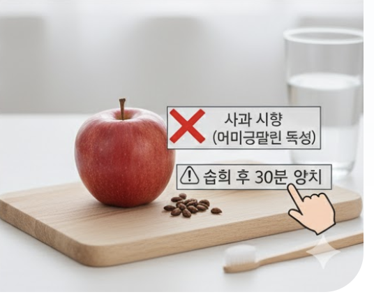 아침 사과 한 알