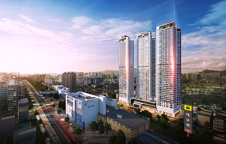 대구역자이 더 스타 전경도