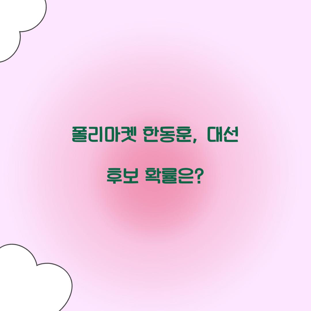 폴리마켓 한동훈