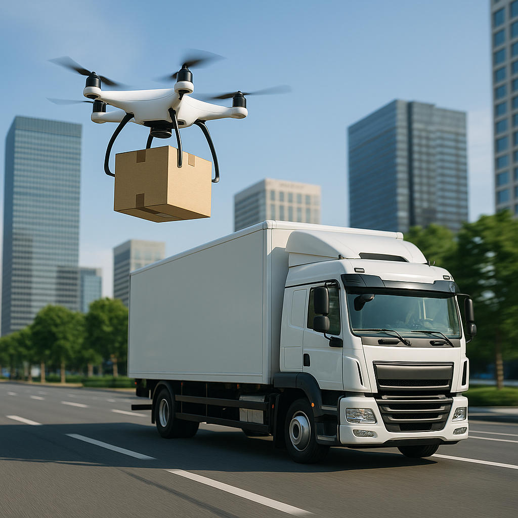드론 vs 트럭, 미래 물류전쟁 승자는? (하늘·지상 배송 비교)