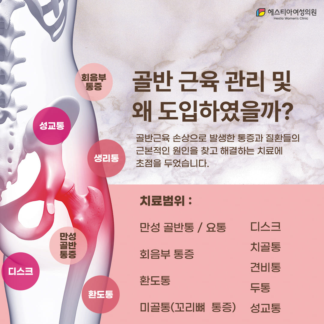 골반 근육 관리 및 케어, 도입하게 된 이유는?