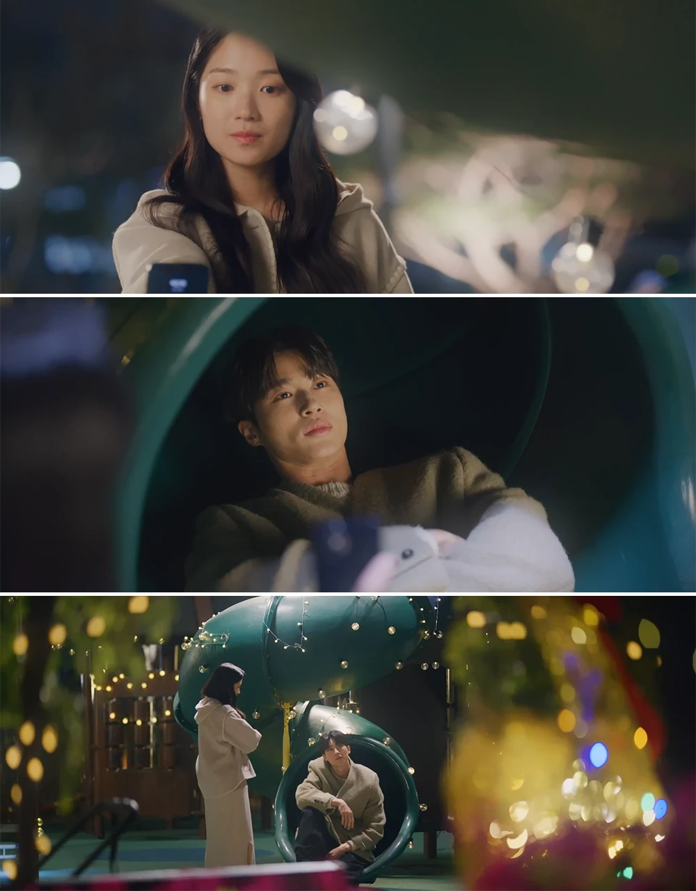 미끄럼틀에-숨어있다가-솔이에게-걸리는-선재