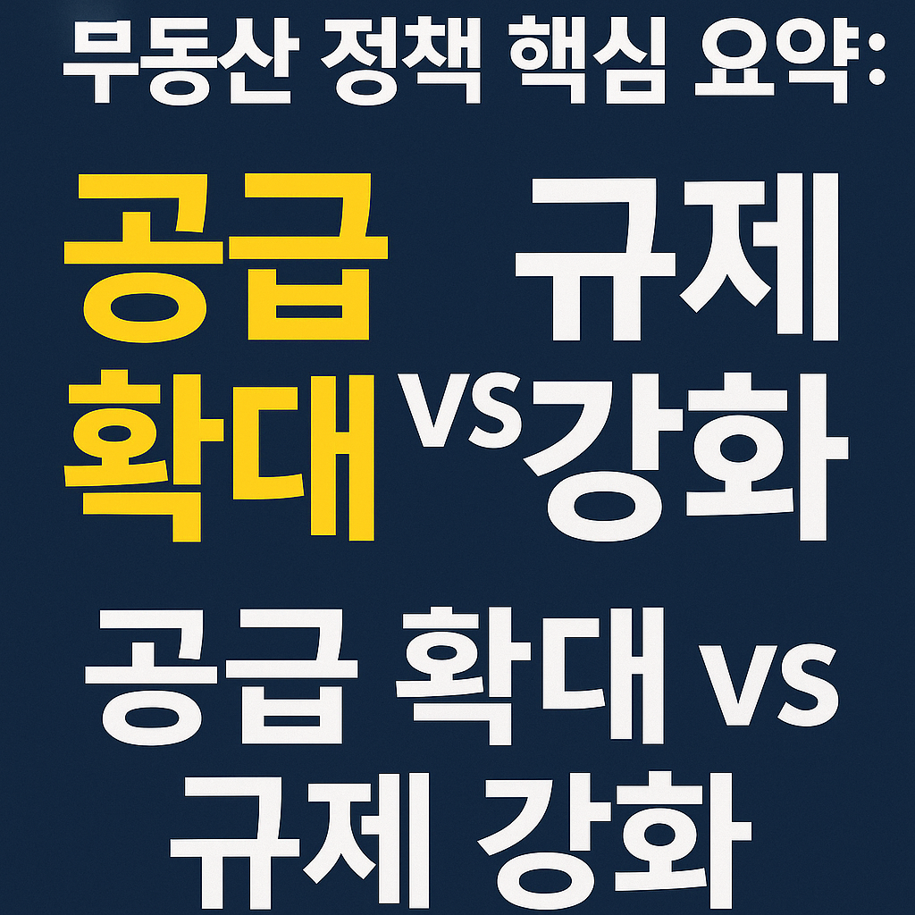 2025년 부동산 정책 핵심요약