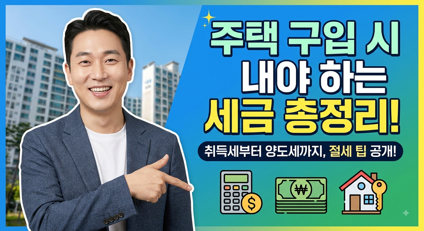 주택 구입 시 내야 하는 세금
