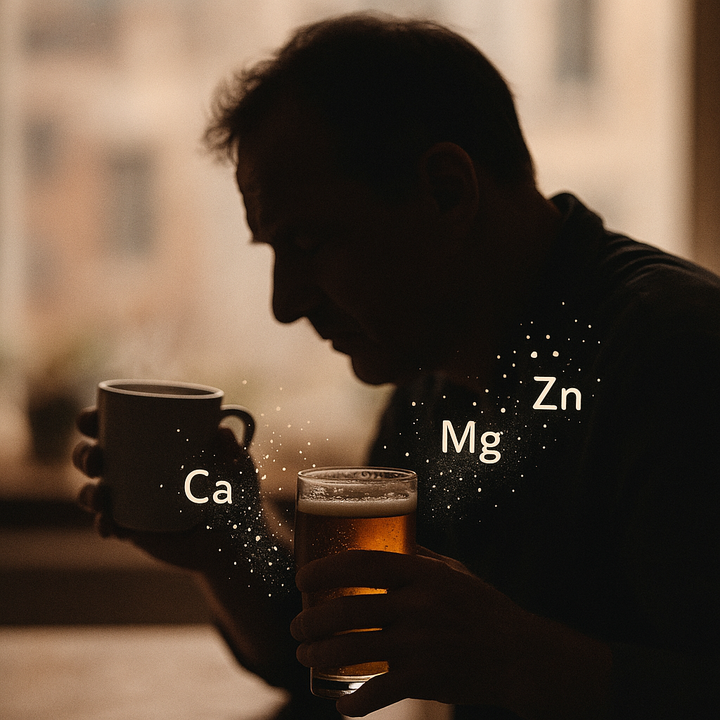 썸네일 : 커피를 마실 때 미네랄이 뺏기는 이미지